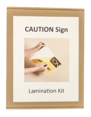 Caution Sign Lamination Kit